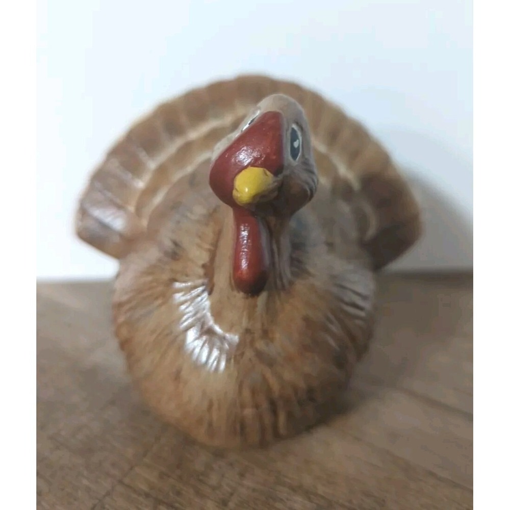 VTG 1980's Ceramic Thanksgiving Dona's Molds Turkey Fall Autumn Holiday